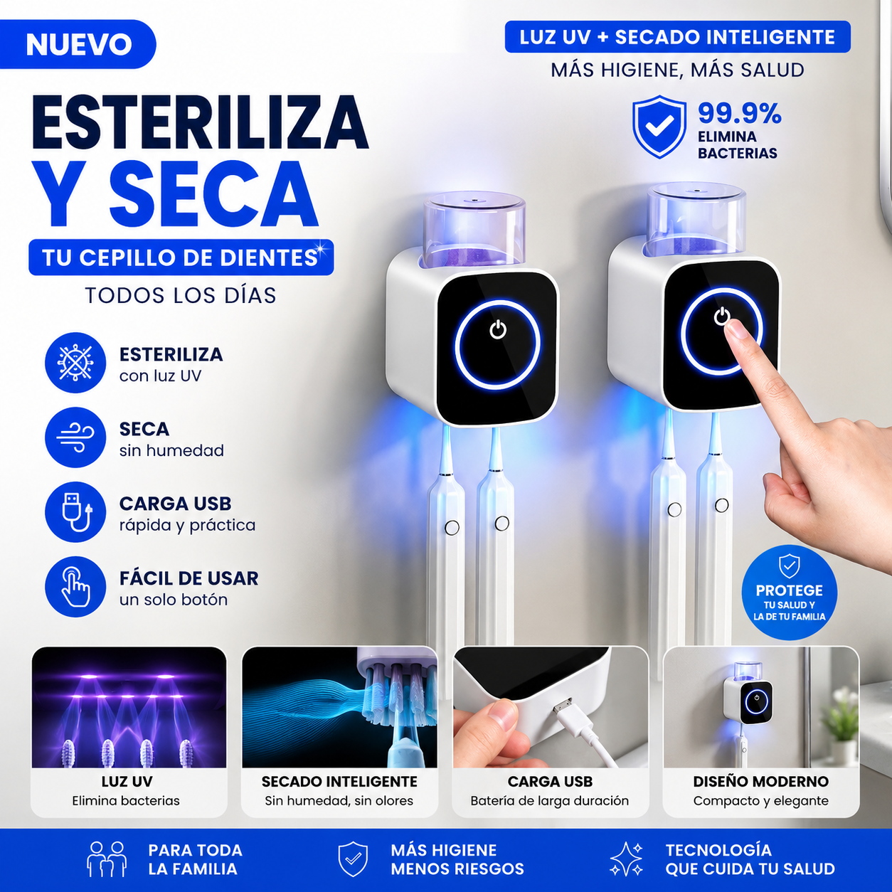 Soporte De Esterilización Para Cepillos