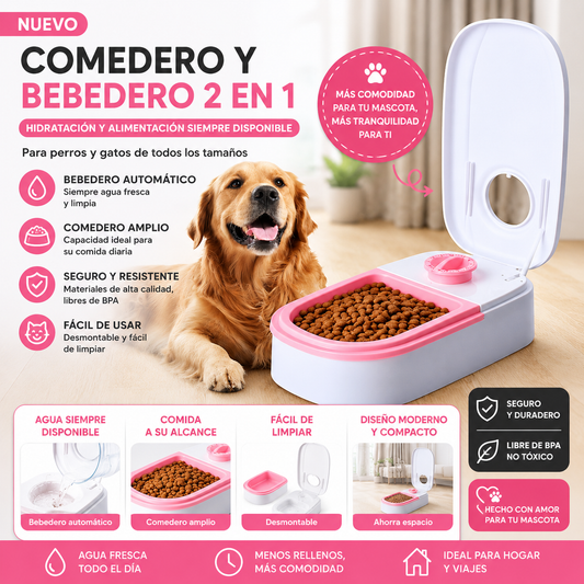 DISPENSADOR DE COMIDA INTELIGENTE PARA MASCOTAS